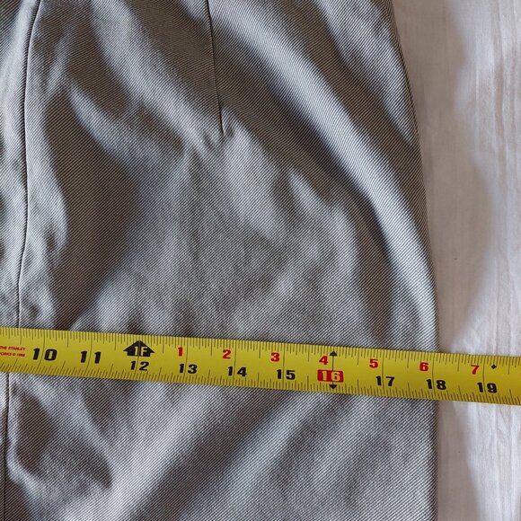 Mexx Light Olive Cotton Blend Skirt Blazer Suit Set,  Size 4 and 2 - Picture 11 of 12